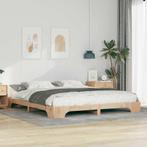 vidaXL Bedframe Bruin 180 x 210 cm Massief grenenhout, Huis en Inrichting, Slaapkamer | Bedden, Verzenden, Nieuw, Bruin, Hout