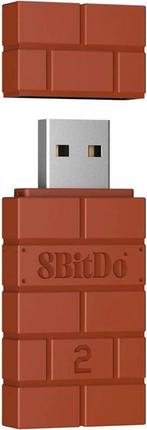 8Bitdo 2e Generatie USB Wireless Adapter - Bruin, Zo goed als nieuw, Verzenden