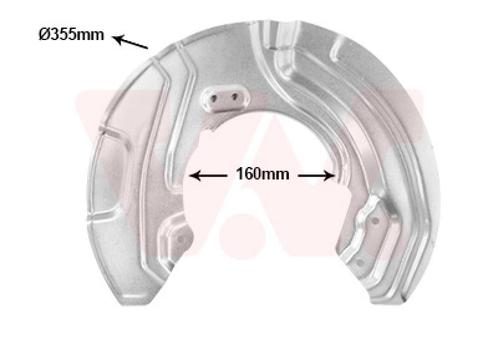 REMSCHIJF BESCHERMER VOOR BMW 3 E90/E91 2004-2009, Auto-onderdelen, Remmen en Aandrijving, Nieuw, Ophalen of Verzenden