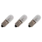 Miniatuur Signaallamp E10 240V 2.4W - 10 mAh - 3 stuks - T10, Verzenden, Nieuw
