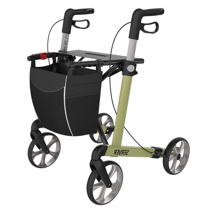 Rehasense Rollator Server L olijf groen, Diversen, Verpleegmiddelen, Ophalen of Verzenden
