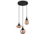 TRIO LUMINA - Hanglamp - Zwart mat - excl. 3x E14 10W -, Huis en Inrichting, Verzenden, Zo goed als nieuw