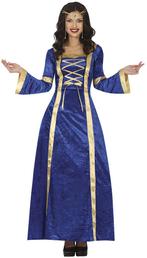 Jonkvrouw Kostuum Blauw Dames, Kleding | Dames, Carnavalskleding en Feestkleding, Verzenden, Nieuw