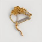 Ketting met hanger - 18 karaat Geel goud - Italiaanse, Sieraden, Tassen en Uiterlijk, Antieke sieraden