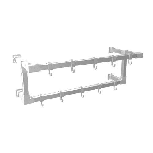 Industriële Steigerbuis Kapstok Birmingham | Vierkant Staal, Huis en Inrichting, Woonaccessoires | Kapstokken, Ophalen of Verzenden