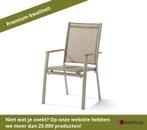 2 stuks Sieger Cadiz Stapelstoel Aluminium/Textilene, Ophalen of Verzenden, Nieuw, Overige materialen