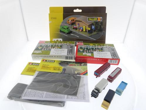Schaal N wegen set Faller 272450, Noch 34200, 34201, 2x B..., Hobby en Vrije tijd, Modeltreinen | N-Spoor, Gebruikt, Analoog, Ophalen of Verzenden