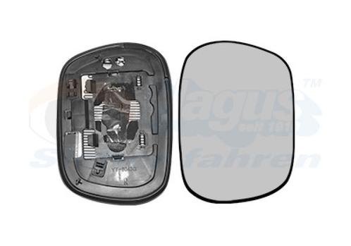 SPIEGELGLAS MET PAD VOOR TOYOTA AVENSIS VERSO 2001-2010, Auto-onderdelen, Spiegels, Nieuw, Ophalen of Verzenden