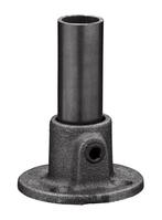 Buiskoppeling Voetplaat Ø 33,7 mm Antraciet Rond, Verzenden, Nieuw