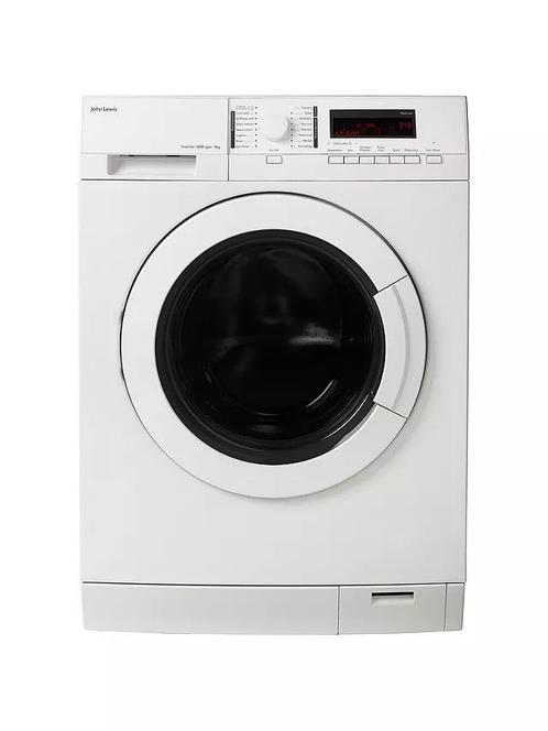 John Lewis Jlwm1606 Wasmachine 9kg 1600t, Witgoed en Apparatuur, Wasmachines, Zo goed als nieuw, Voorlader, 85 tot 90 cm, Ophalen of Verzenden