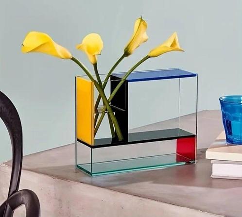 frank kerdil - Bloempot - Plastic - Primair mondriaan, Antiek en Kunst, Kunst | Designobjecten