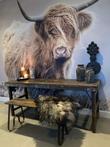 Houten markttafel afkomstig uit India - 150 & 175 cm breed