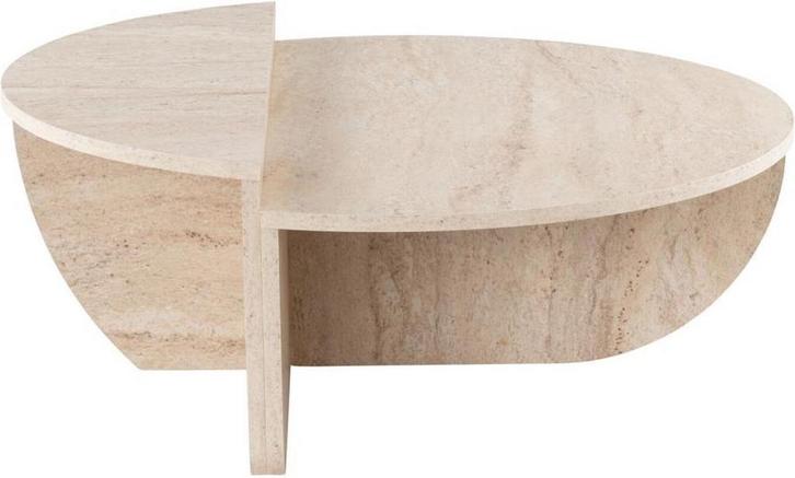Asir 552NOS2502/241NRD1101 tafel Travertijn van 159 voor €43, Huis en Inrichting, Tafels | Salontafels, 50 tot 100 cm, Rond, Nieuw