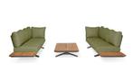 Suns Stockholm loungeset Ibiza style forest green |, Tuin en Terras, Tuinsets en Loungesets, Ophalen of Verzenden, Nieuw