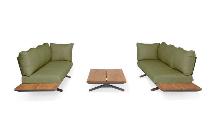 Suns Stockholm loungeset Ibiza style forest green |, Tuin en Terras, Tuinsets en Loungesets, Ophalen of Verzenden