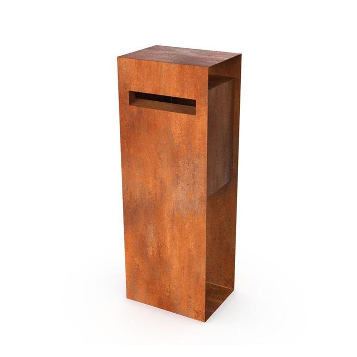 Geroba Verma vrijstaande brievenbus - cortenstaal, Tuin en Terras, Brievenbussen, Nieuw, Verzenden