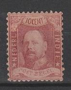 Postzegel Ned.Indië 1868 Kon. Willem III NR. 2 plakker(1026), Postzegels en Munten, Postzegels | Nederlands-Indië en Nieuw-Guinea