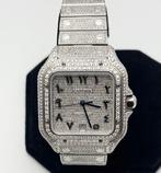 Cartier - Santos Diamonds Iced Out ARAB Dial Custom - 4072 -, Nieuw