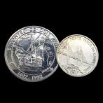 Portugal. 2 Silver Coins: 1x 1000 Escudos (Encounter of Two