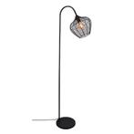 Industriële vloerlamp zwart, Pepita, met schakelaar, Huis en Inrichting, Lampen | Vloerlampen, Nieuw, Ophalen of Verzenden, Metaal