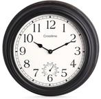 2dekans | Lucht Buitenklok - Waterdicht - Tuinklok - Retro, Ophalen of Verzenden, Zo goed als nieuw