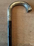 Wandelstok - met massief zilveren Art Deco handgreep (800), Antiek en Kunst