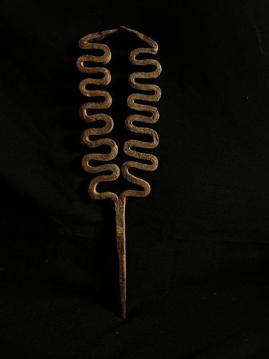 Nigeria, Chamba, Mumuye. Antique African Currency, Iron., Postzegels en Munten, Munten | Azië