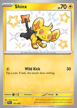 Shinx 135/091 Paldean Fates, Hobby en Vrije tijd, Verzamelkaartspellen | Pokémon, Losse kaart, Nieuw, Foil, Ophalen of Verzenden