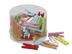 Houten knijpertjes multicolor 3 cm. 72 stuks Knijpertjes, Ophalen of Verzenden, Nieuw