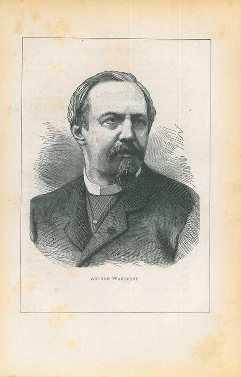 Portrait of Arthur Warocque, Antiek en Kunst, Kunst | Etsen en Gravures