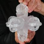 Aziatische kwarts sculptuur - Zespuntige Dorje in, Verzamelen