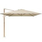 Challenger T1 premium parasol 400x300 cm teak champagne, Tuin en Terras, Ophalen of Verzenden, Nieuw