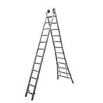 Maxall Reform Ladder 2-delig uitgebogen 5,50m gevelrollen..., Doe-het-zelf en Verbouw, Ladders en Trappen, Nieuw, Ophalen of Verzenden
