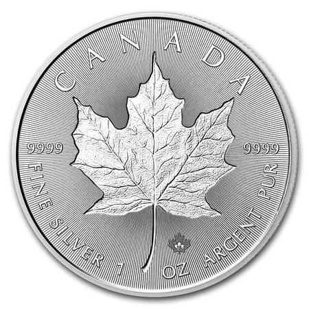 Canadian Incuse Maple Leaf - 1 oz 2018 (250.000 oplage), Postzegels en Munten, Munten | Amerika, Noord-Amerika, Losse munt, Zilver