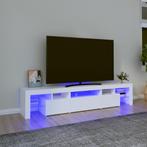 vidaXL Tv-meubel met LED-verlichting 200x36,5x40 cm wit, Verzenden, Nieuw, 200 cm of meer, Minder dan 100 cm