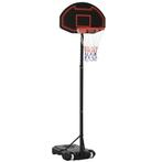 Basketbalstandaard - Verstelbaar - Op wielen - Zwart, Sport en Fitness, Basketbal, Ophalen of Verzenden, Nieuw