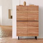 *WOONWINKEL* Kave Home Uxue Grote Kast Massief Acacia Hout, Huis en Inrichting, Kasten | Wandmeubels, Verzenden, Nieuw