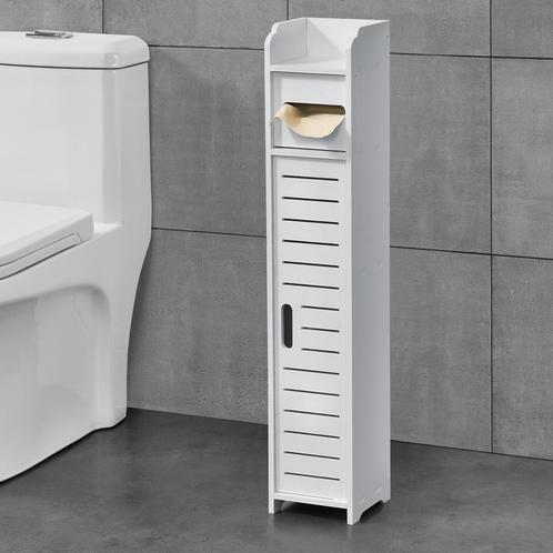 Toiletrol houder Leoben HKC badkamerkast 80x15x15 cm wit, Huis en Inrichting, Badkamer | Badtextiel en Accessoires, Verzenden