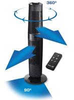 Clean Air Optima® CA-406B - Design Torenventilator, Nieuw, Ophalen of Verzenden, Ventilator met afstandsbediening, Torenventilator