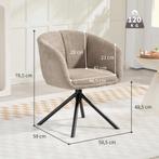 Fauteuil, Gestoffeerde Stoel Met Comfortabele Zitschaal, Dra, Huis en Inrichting, Stoelen, Verzenden, Nieuw