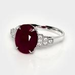 Zonder Minimumprijs - Ring - 14 karaat Witgoud, IGI 6,58 ct, Sieraden, Tassen en Uiterlijk, Ringen, Nieuw