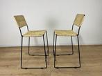 Kruk - Rattan, Metaal - Set van twee krukken van