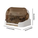 Baby Droogrek met Verwijderbare Druipbak en Stofdichte Opsla, Verzenden, Nieuw