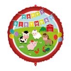 Happy Birthday Helium Ballon Boerderij Dieren Leeg, Verzenden, Nieuw