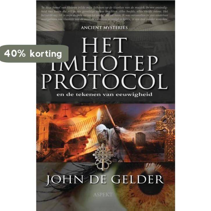 Het Imhotep protocol en de tekenen van eeuwigheid / Ancient, Boeken, Literatuur, Zo goed als nieuw, Verzenden