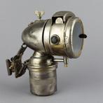 Lamp - Metaal, Glas - fietslamp, Antiek en Kunst