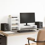vidaXL Monitorstandaard met bureau-organizer bewerkt hout, Verzenden, Nieuw