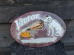 Vintage His Masters Voice - Iron - Reclamebord - Metaal, Antiek en Kunst