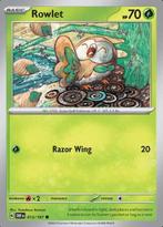 Rowlet 013/197 reverse holo Obsidian flames, Hobby en Vrije tijd, Verzamelkaartspellen | Pokémon, Ophalen of Verzenden, Nieuw