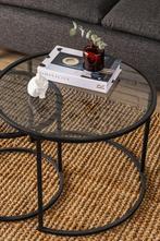 Asir | Salontafelset | Zwart - 60 x 43 x 60 van 119 voor 79, Ophalen of Verzenden, Nieuw